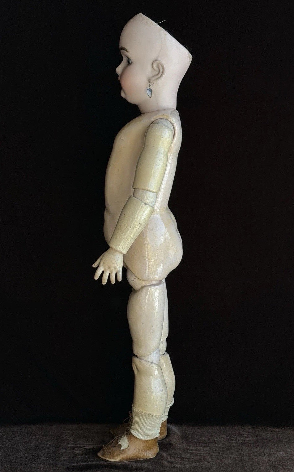 Large Antique German 28” Heinrich  Handwerck 99 DEP Bisque Head Doll