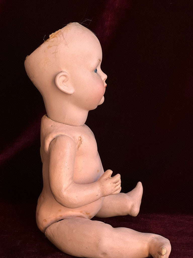 Rare Antique German 11” Bahr & Proschild 604 Bisque Head Baby Doll