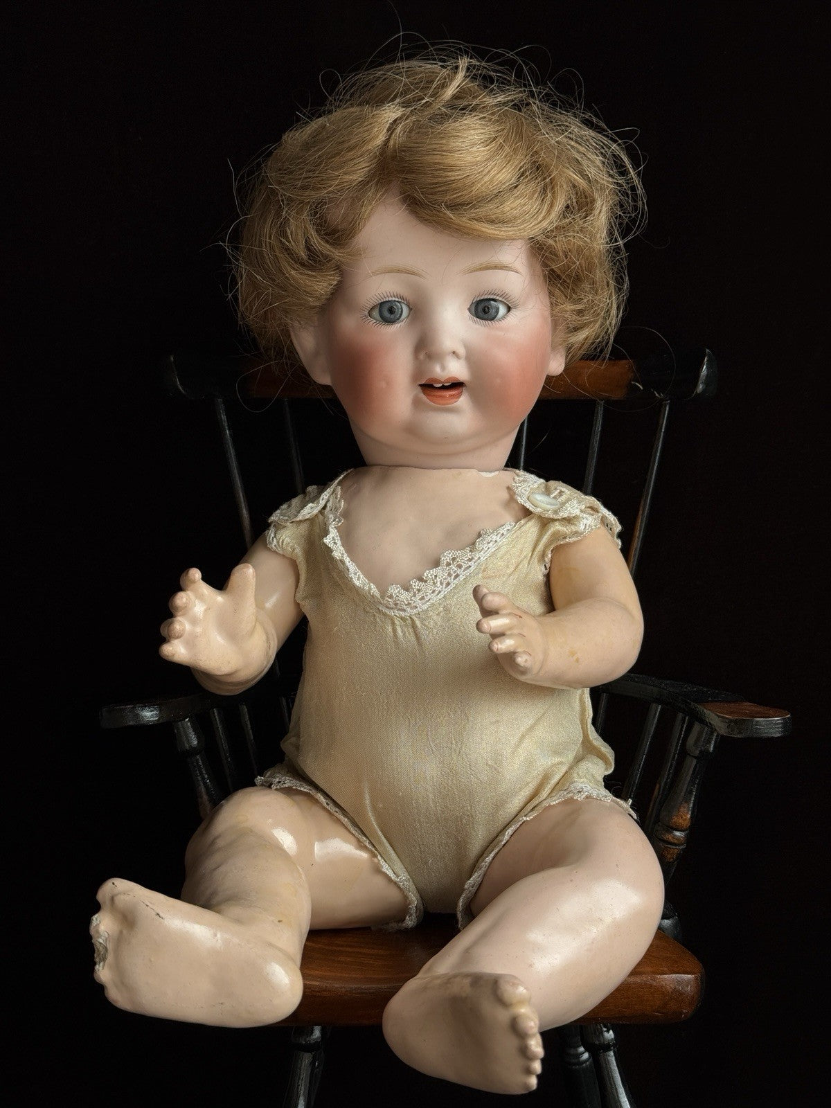 Antique Japan 16” Bisque Head Morimura Brothers Baby Doll
