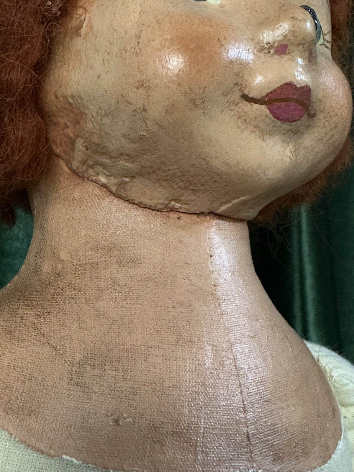 Artist 25” Doll Handmade Oil Painting Over Cloth/Fabric