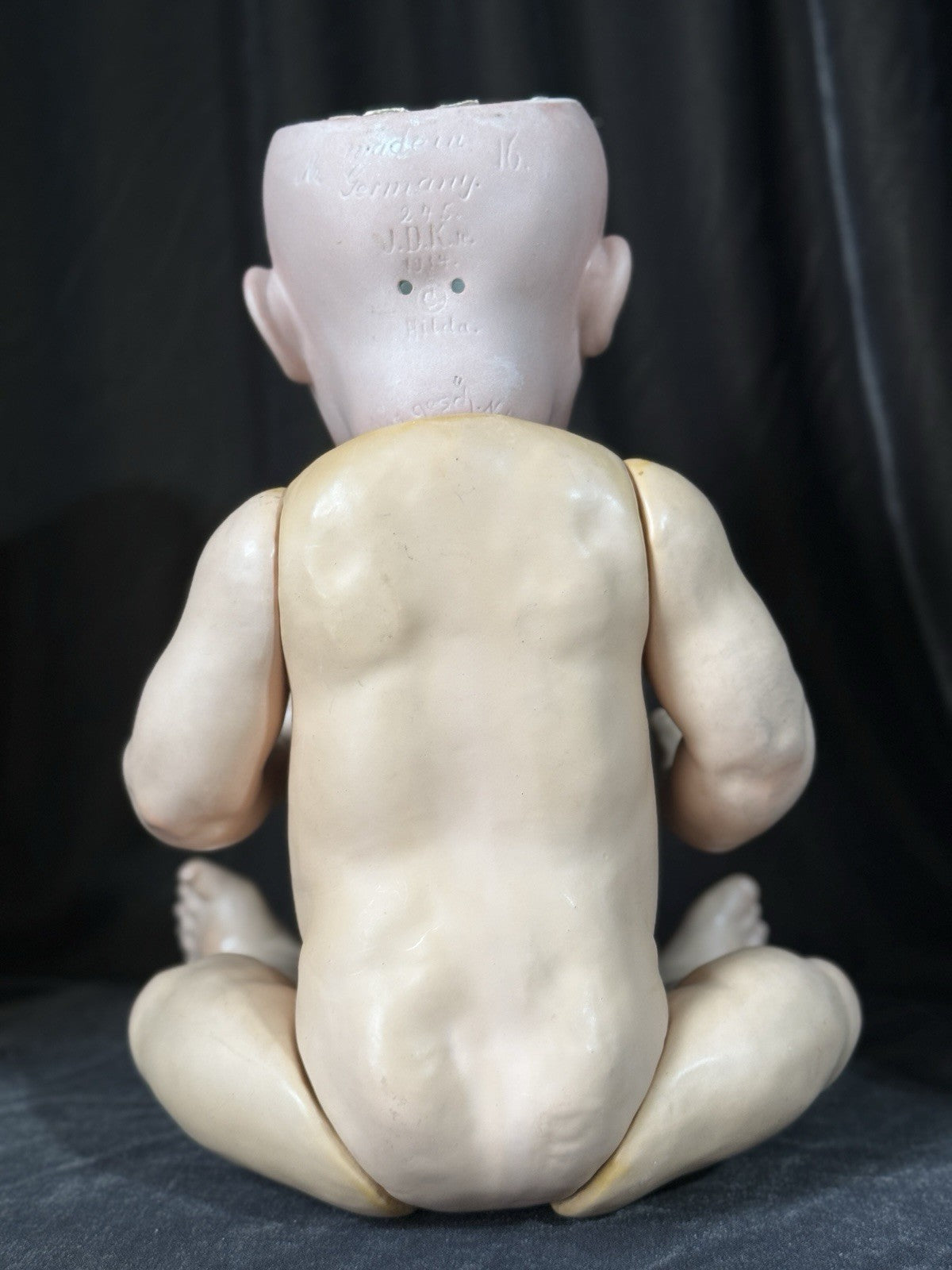 Antique German 20” Hilda JDK Kestner 245 Bisque Head Composition Body Baby Doll