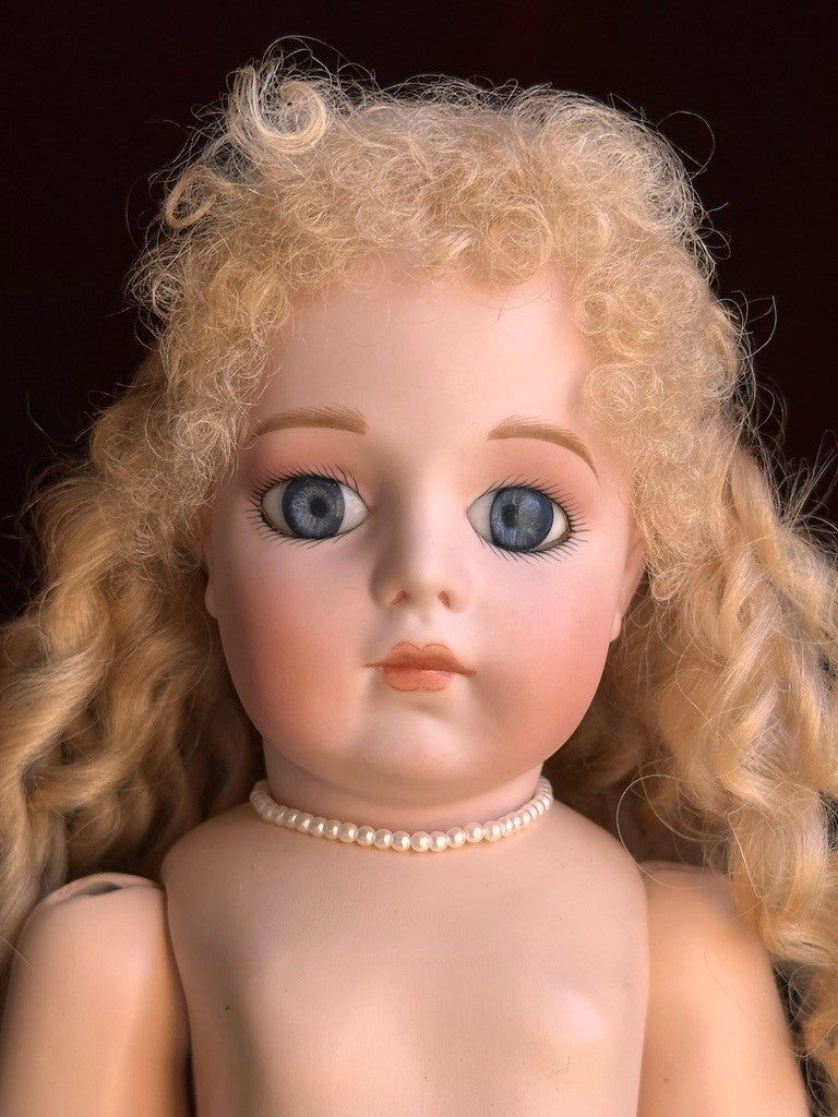 Vintage Lynda Marx Porcelain 15” Reproduction of Antique French Bru Jne Doll