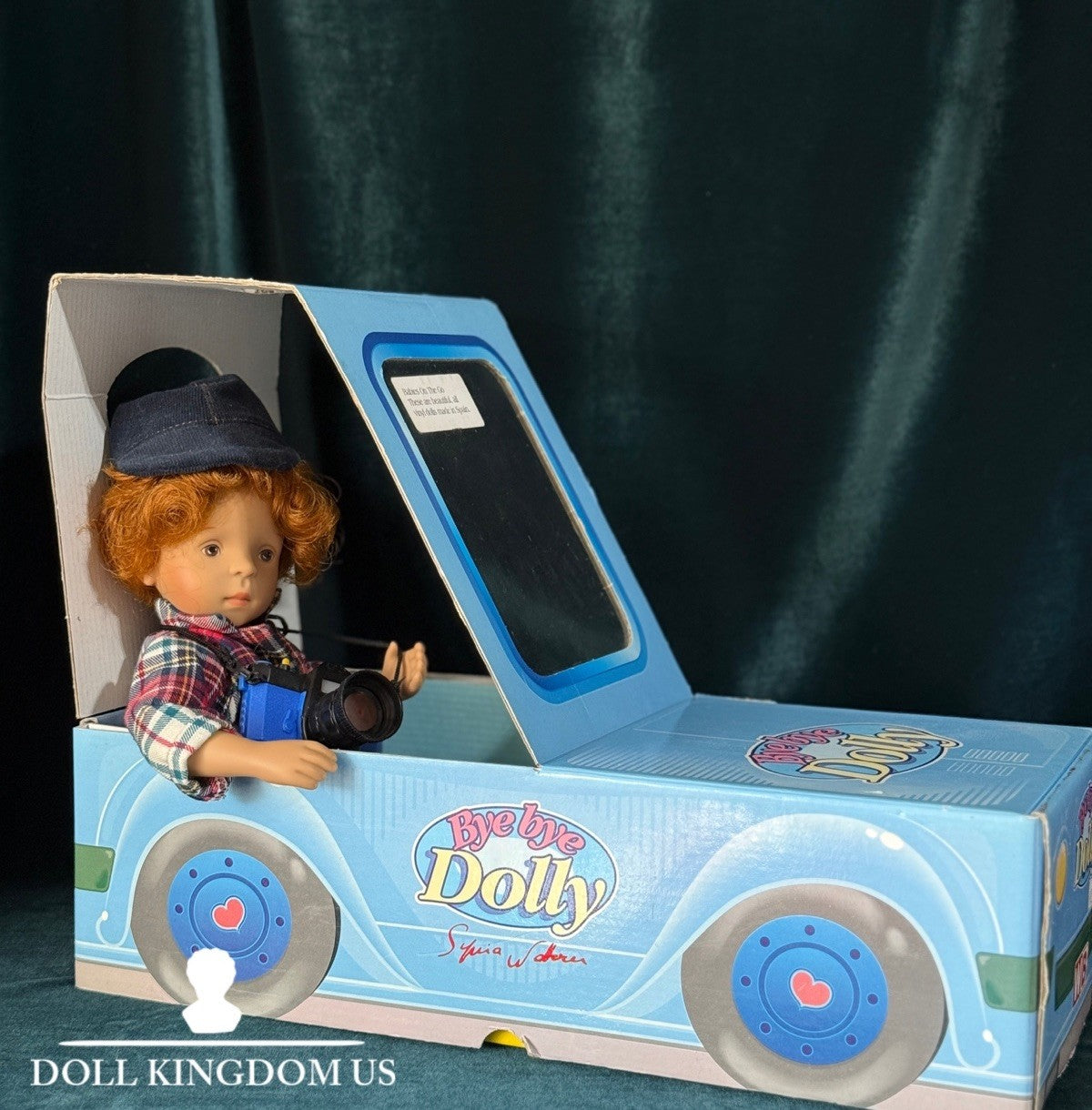 White Balloon Sylvia Natterer Bye Bye Dolly 14” Boy Doll Box/Accessories/Tag