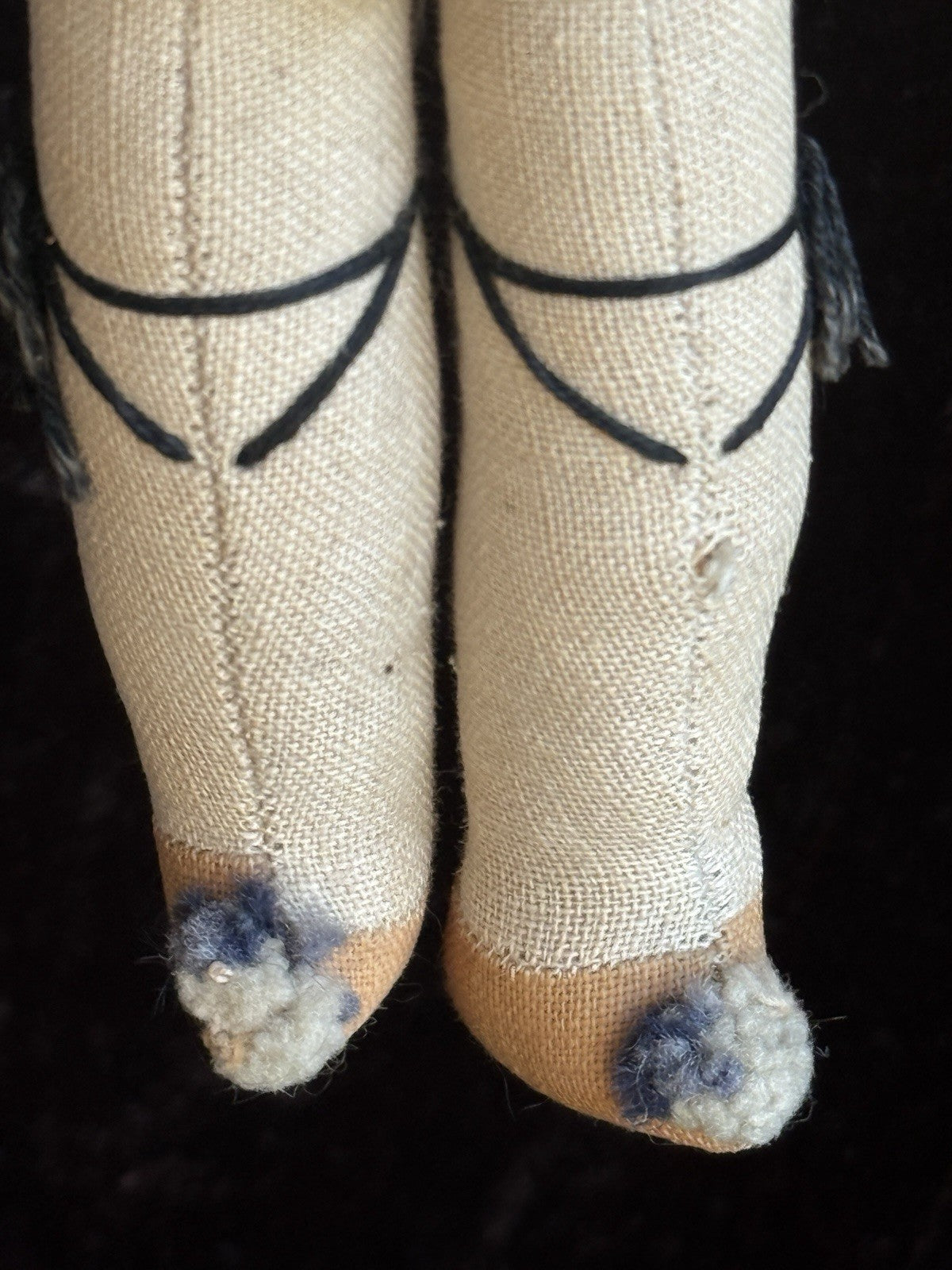 Lot of 2 Antique Composition Cloth Doll In Traditional Greek Costumes
