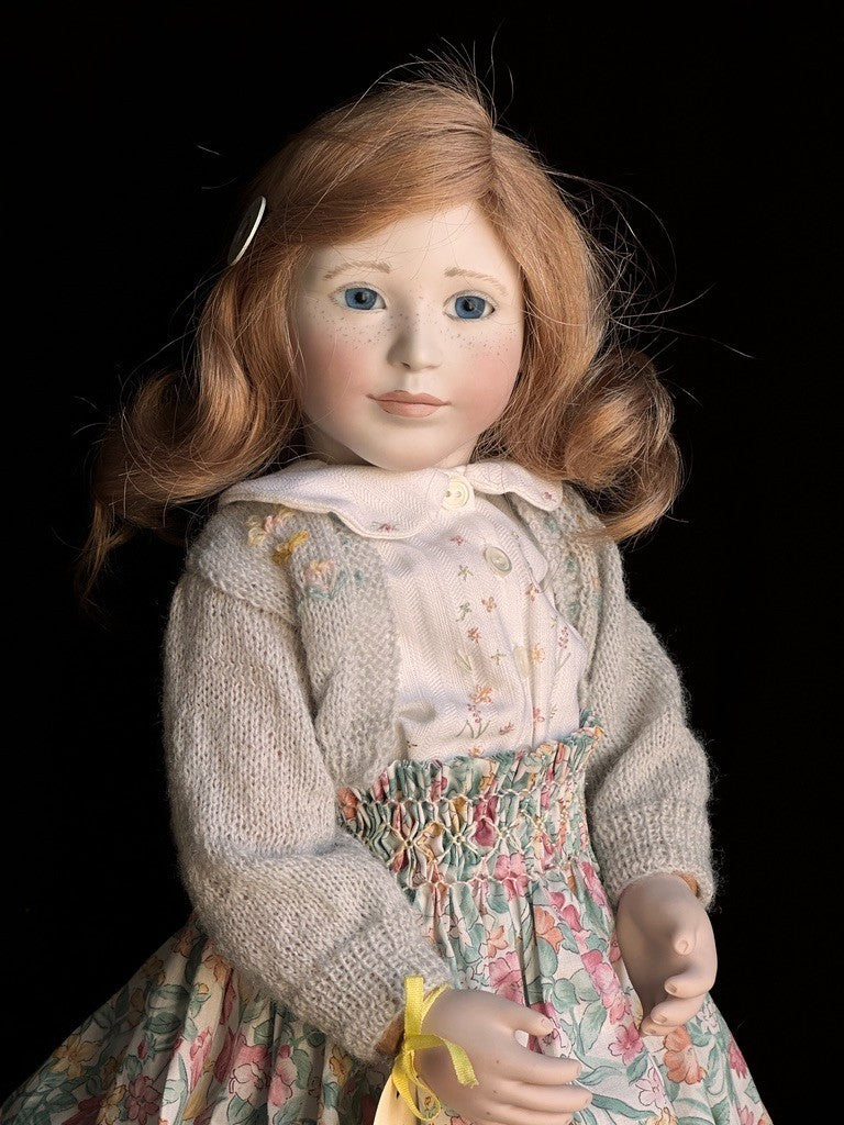 Collectible 19" Wooden/Porcelain Lynne & Michael Roche Emily LE Doll