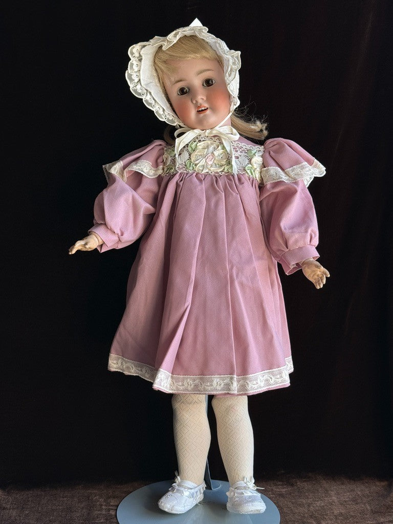 Large Antique German 29” Schoenau & Hoffmeister 914 Bisque Head Doll