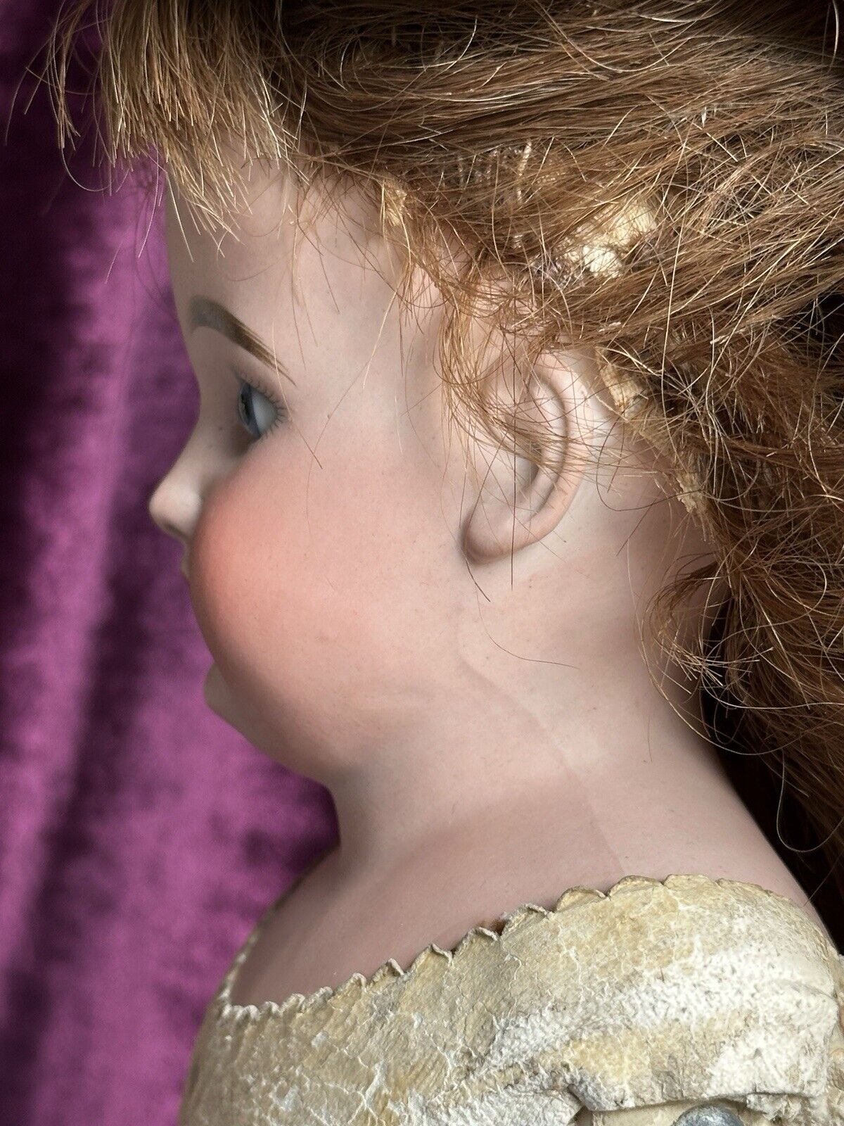 Antique German 18” Cuno Otto Dressel COD 93 (?) C DEP Bisque Shoulder Head Doll