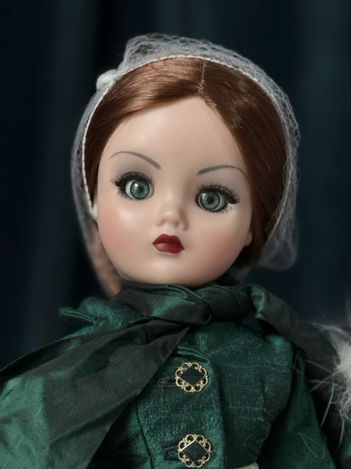 Madame Alexander Cissy Doll In Endora (?) Bewitched Outfit and Real Fur