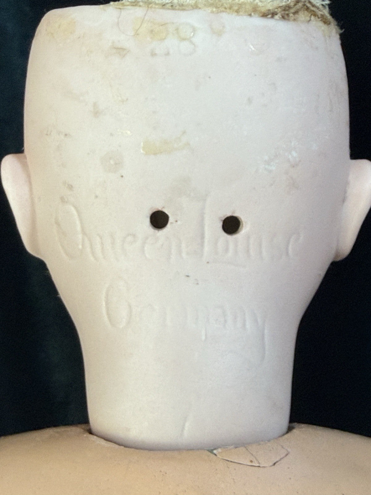 Antique German Queen Louise Doll Bisque Head Composition Body 23” Doll