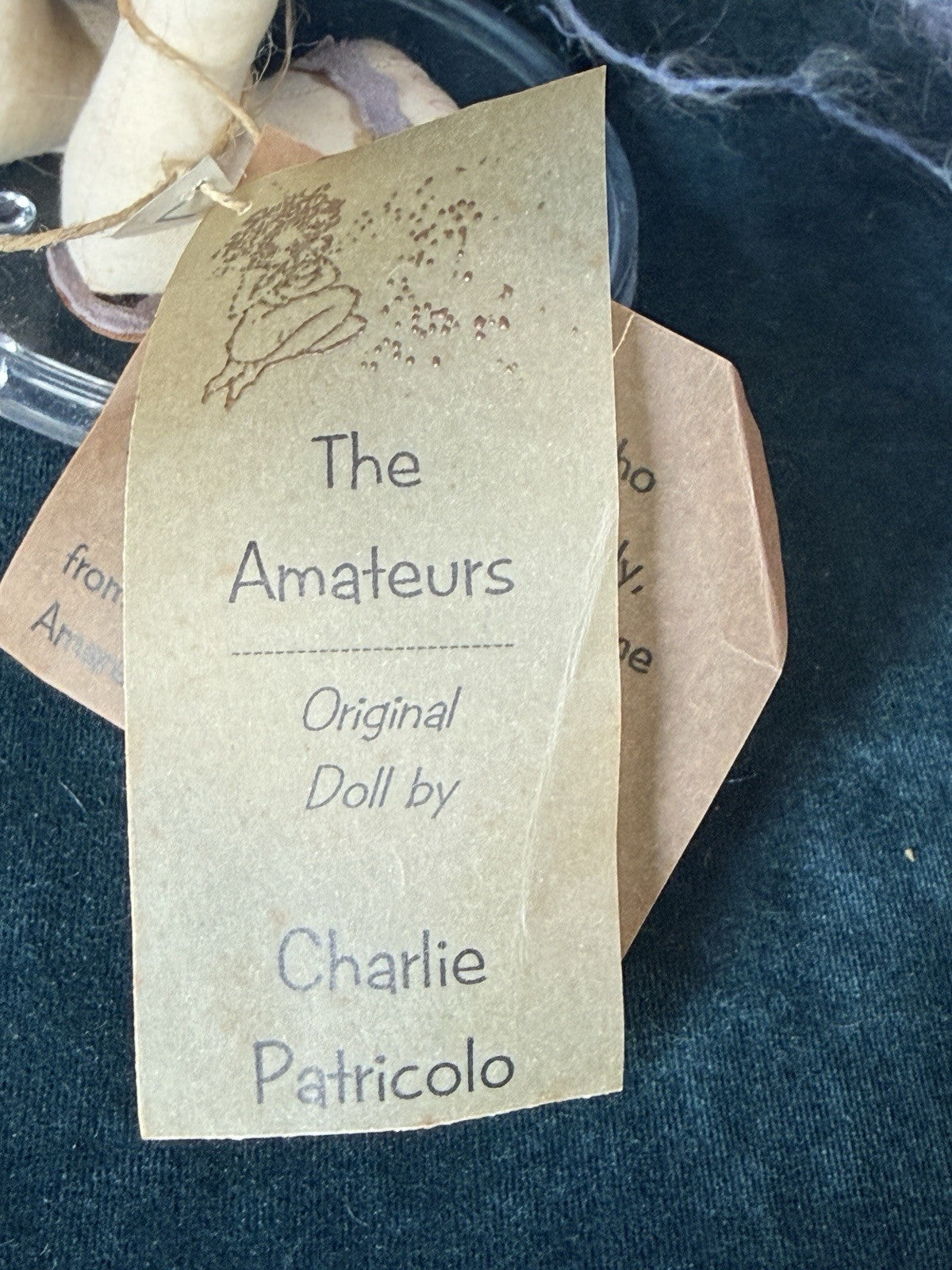 OOAK (?) Artist Handmade 16” Doll “Amateur” By Charlie Patricolo; Tag