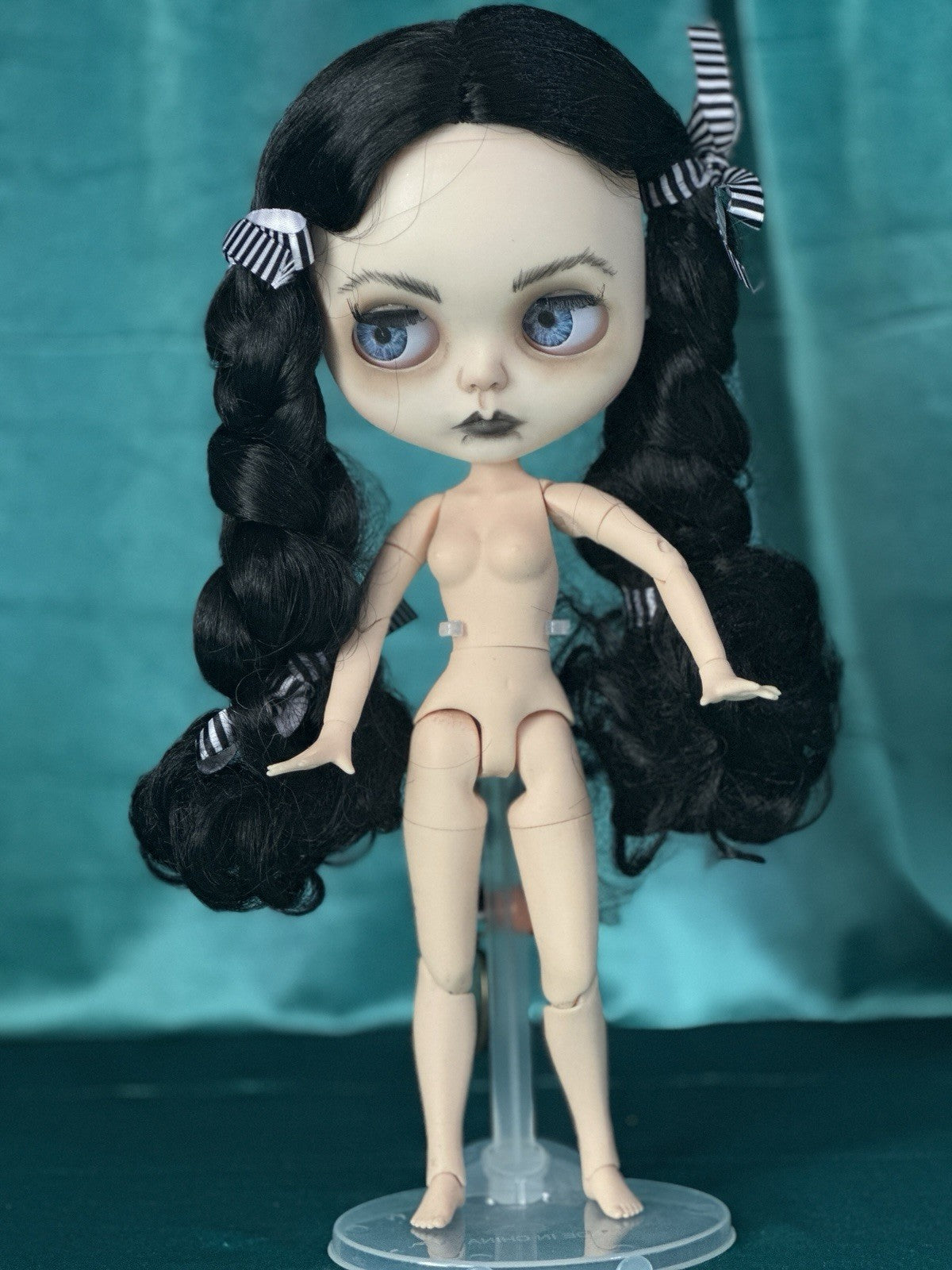 OOAK Custom Blythe 11” Artist BDJ Doll “Wednesday”