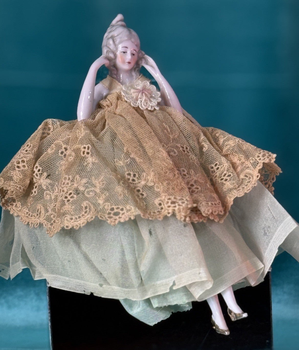 Antique German Pin Cushion Half Doll
