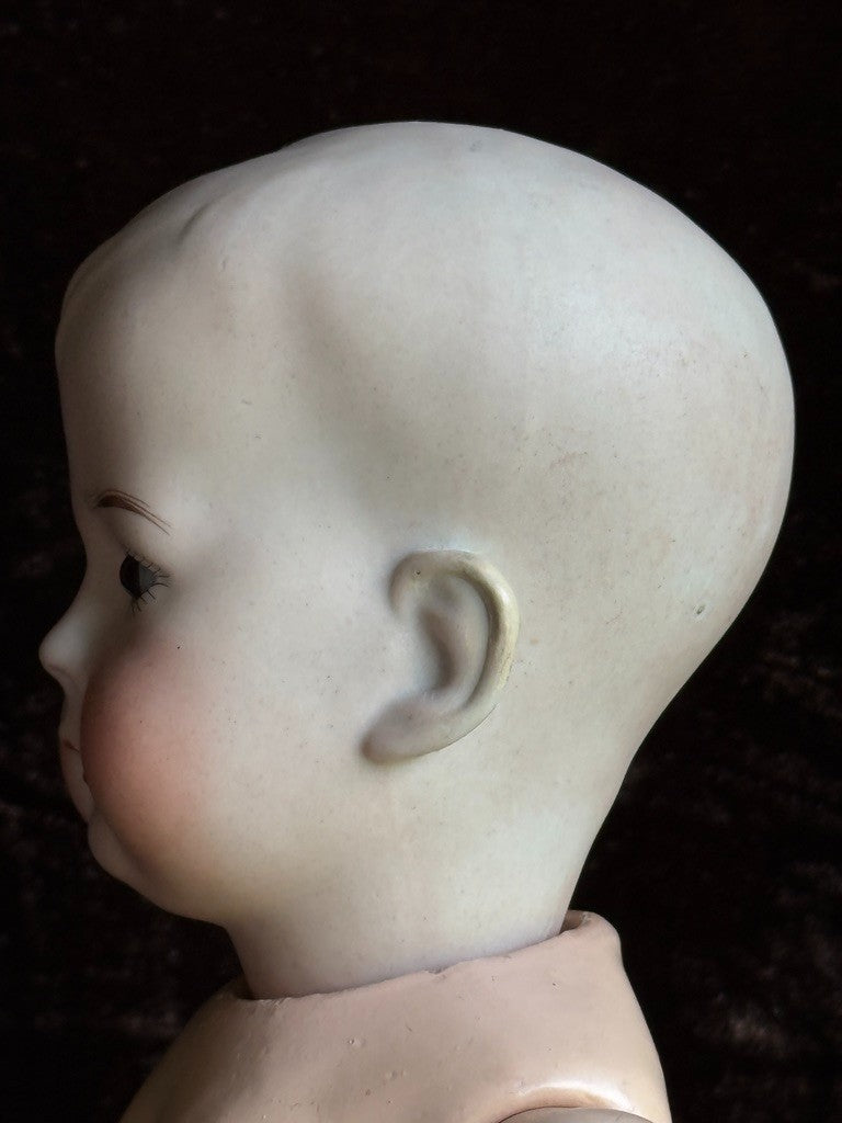 Antique German 15.5" Hertel Schwab Tommy Tucker Bisque Head Character Boy Doll