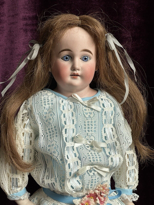 Antique German 18” Cuno Otto Dressel COD 93 (?) C DEP Bisque Shoulder Head Doll