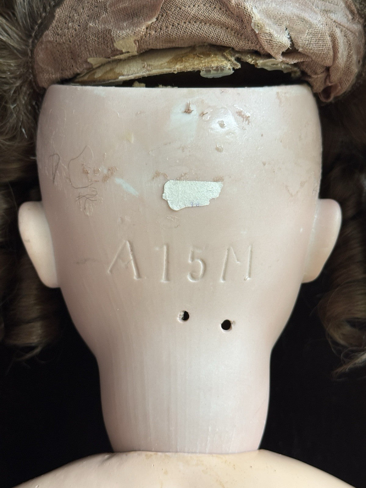 Large Antique German 34” Armand Marseille Bisque Head Doll