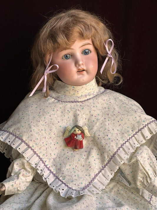 Antique German 23” Gans & Seyfarth Bisque Head Doll