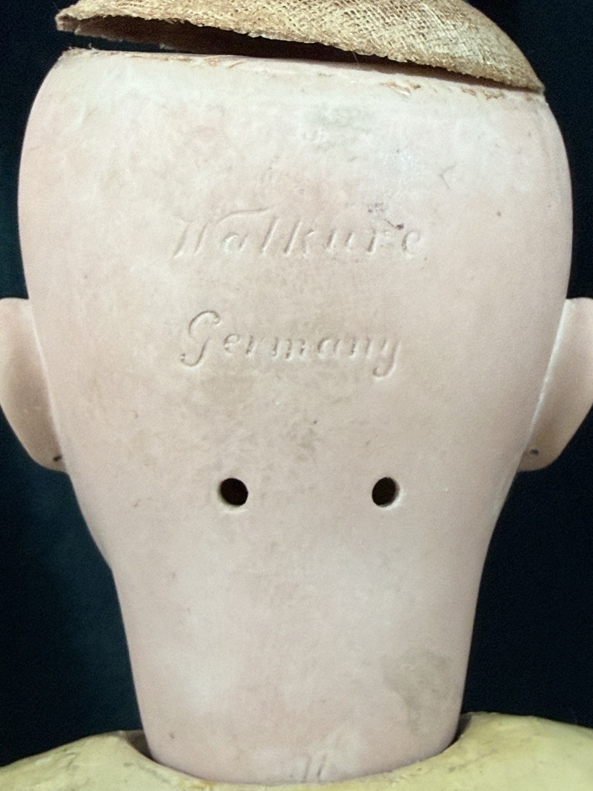 Antique German Walkure 24” Doll Bisque Head Composition Body