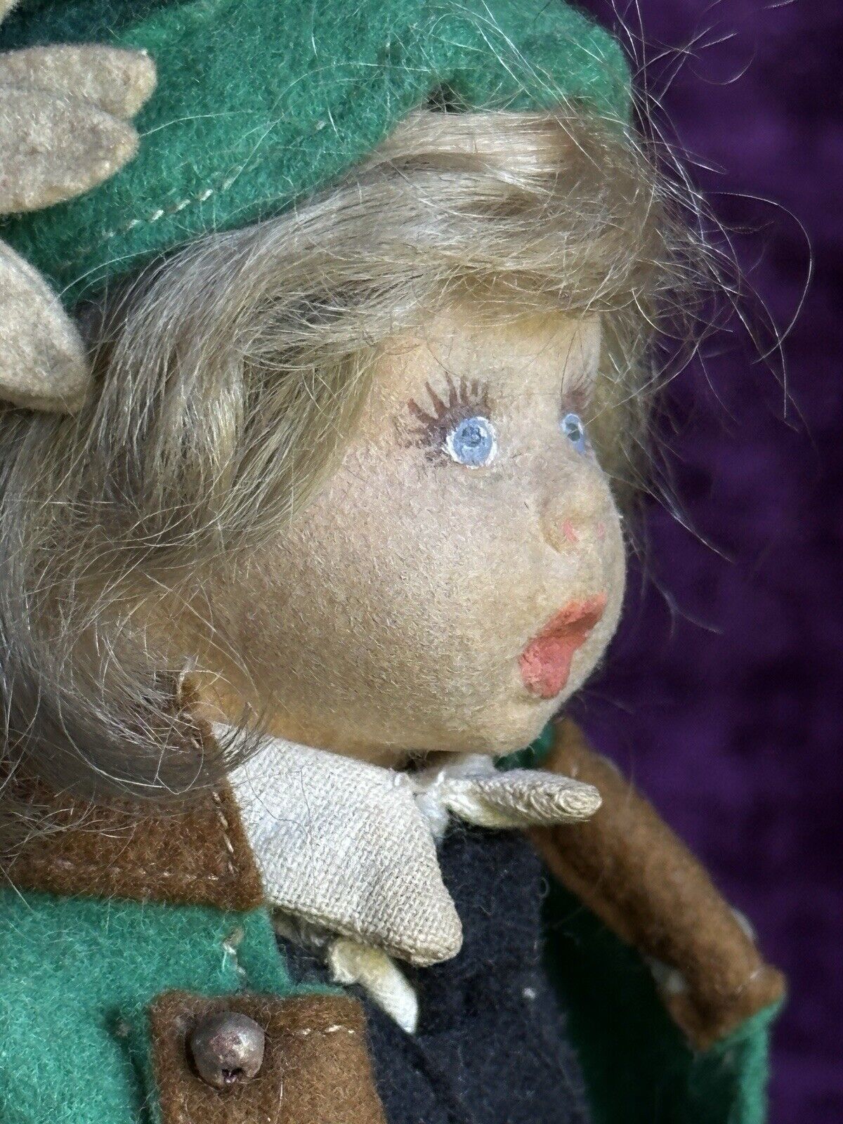 Vintage Italian 9” Lenci Mascotte Felt Cloth Alpine Boy Doll