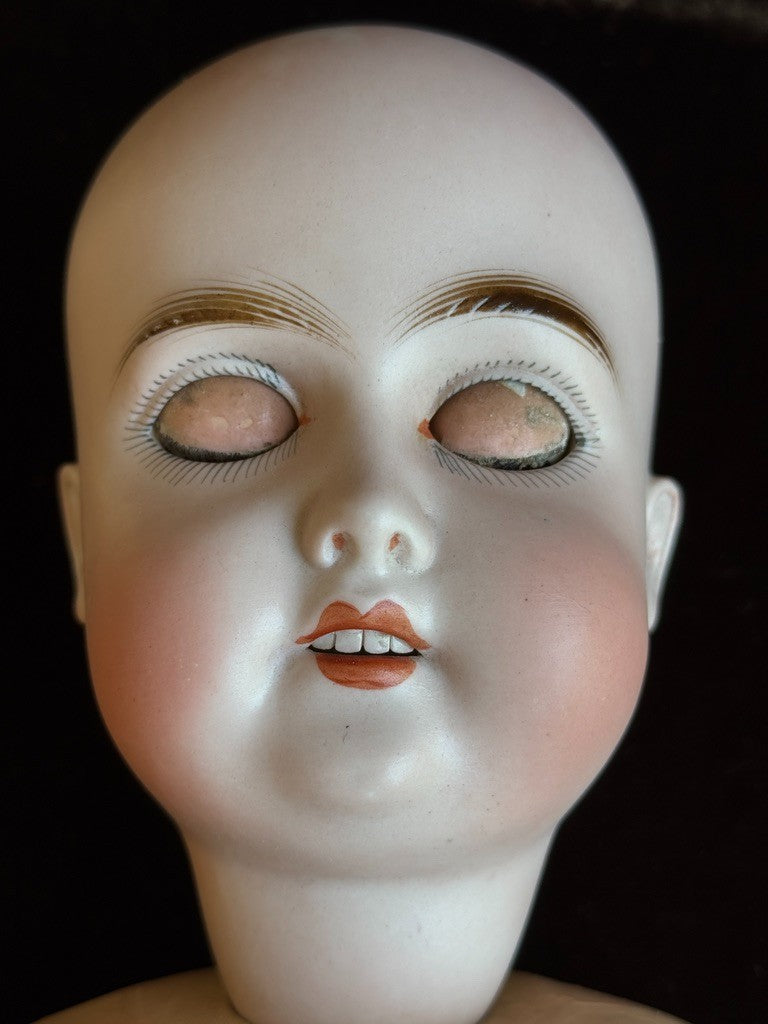 Antique German 25" Gebruder Kuhnlenz 165 Bisque Head Doll