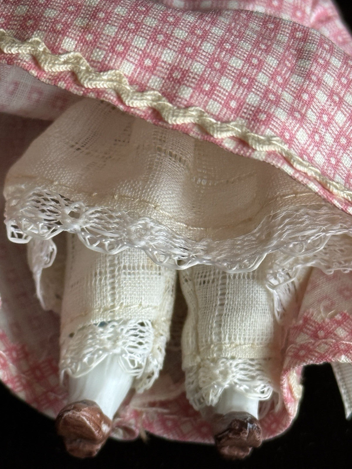 Antique German 4.25” Kestner All Bisque Mignonette Dollhouse Doll