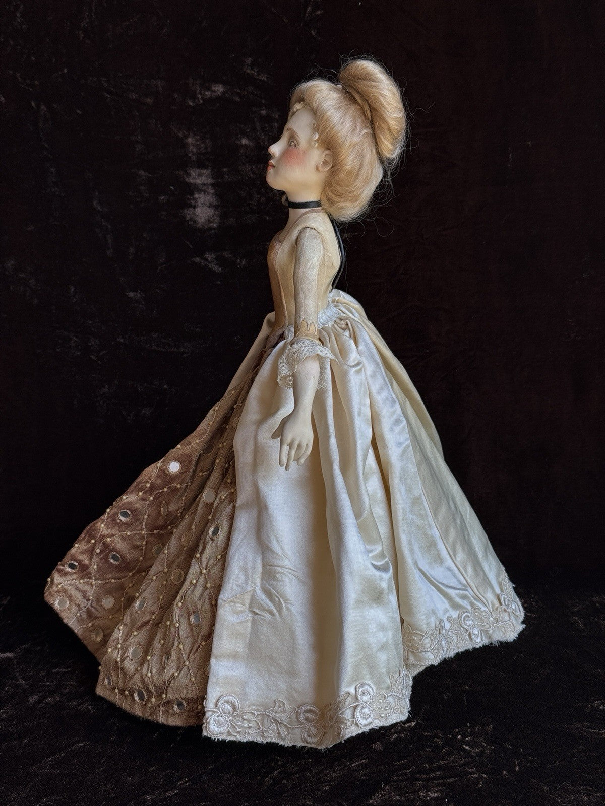 OOAK Collectible 14.5” Judith & Lucia Friedericy Wax Over Porcelain Doll