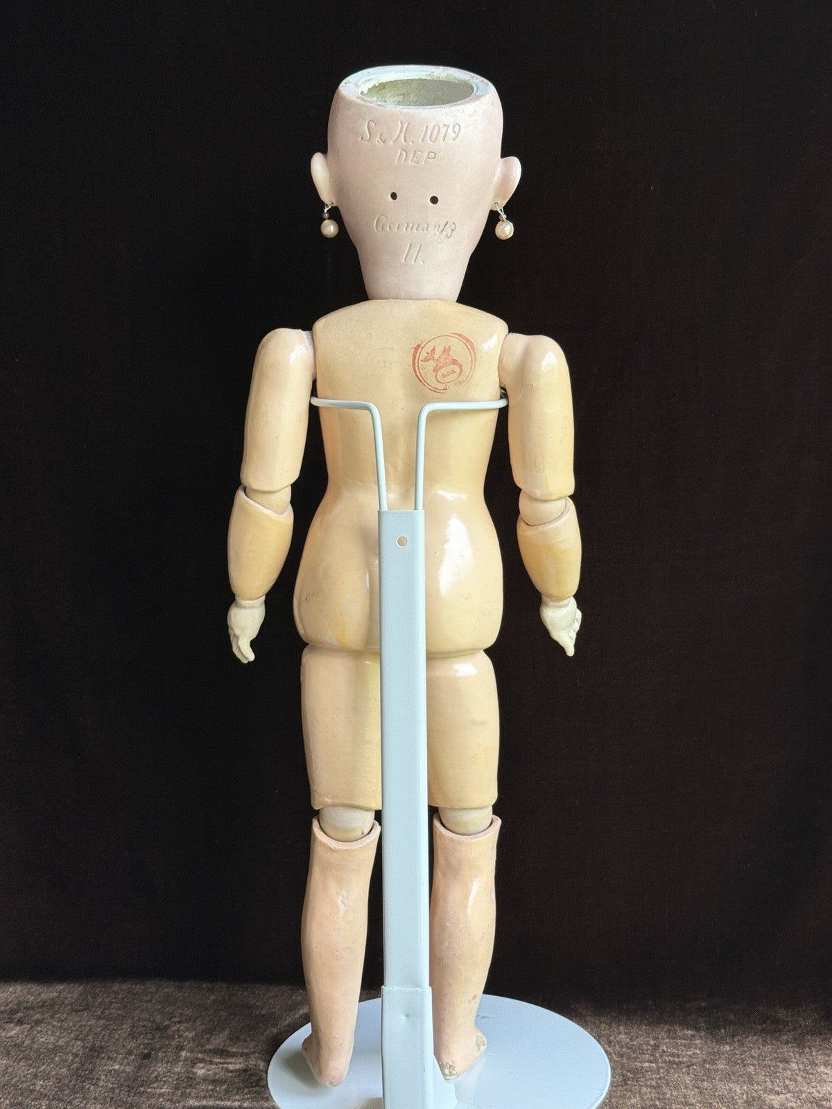 Antique German 22” Simon Halbig Dep 1079 Bisque Head Doll