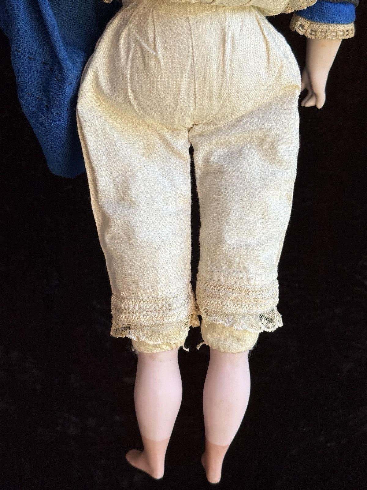 Rare Antique German 20” Wax Over Papier Mache Molded Hat Doll
