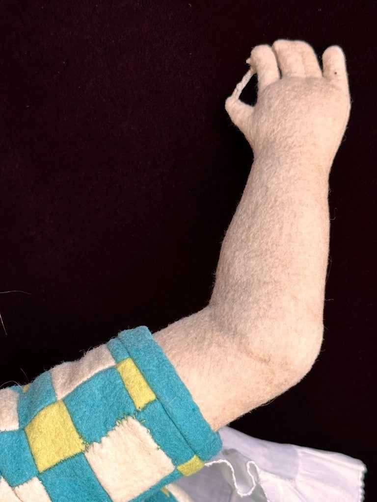 Vintage Italian 18" Lenci Grugnetto 1500/B Series Felt Grumpy Doll