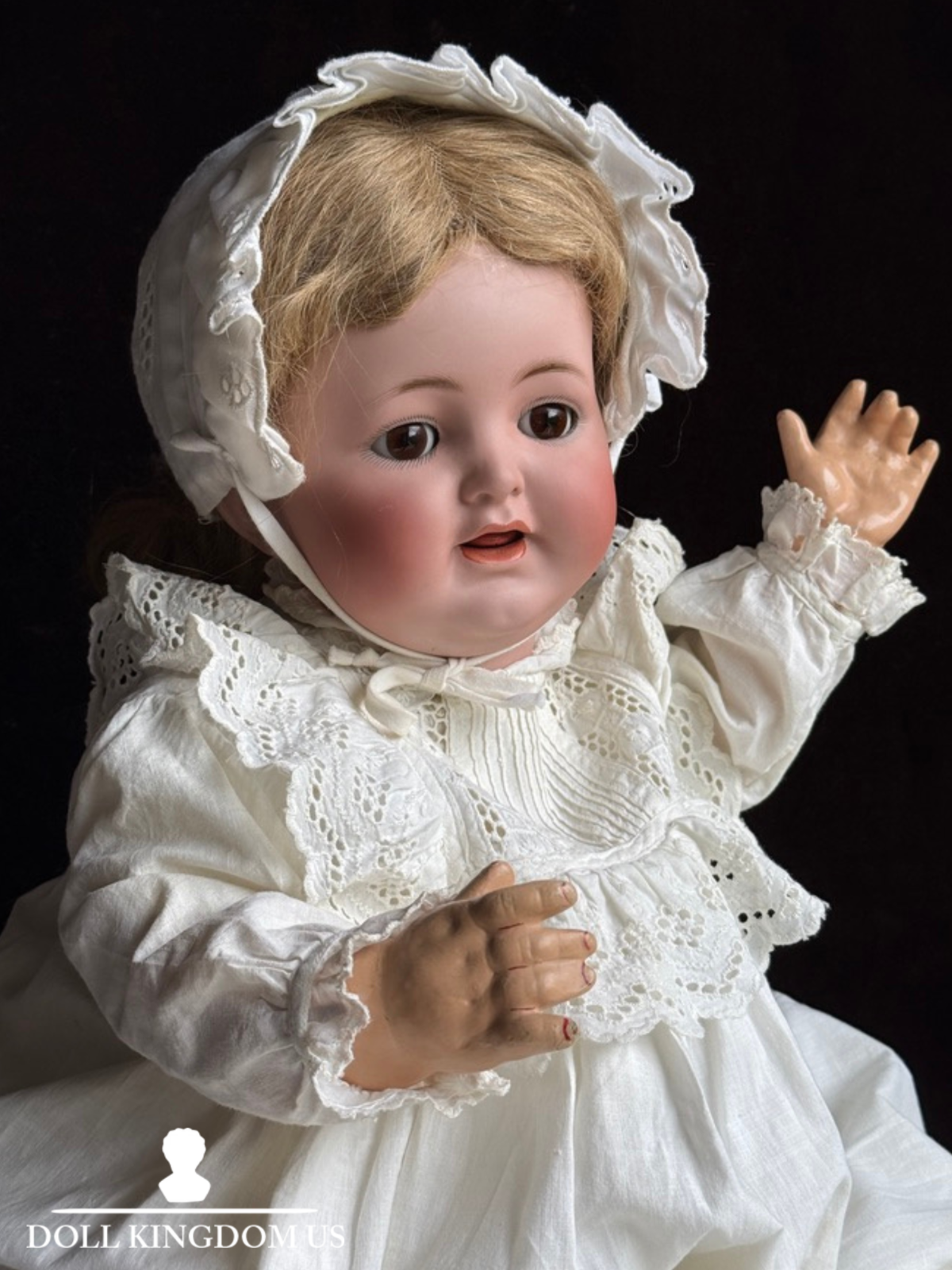 Antique German 22" Simon & Halbig Kammer & Reinhardt 126 Bisque Head Baby Doll