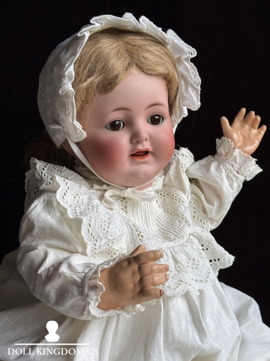 Antique German 22" Simon & Halbig Kammer & Reinhardt 126 Bisque Head Baby Doll
