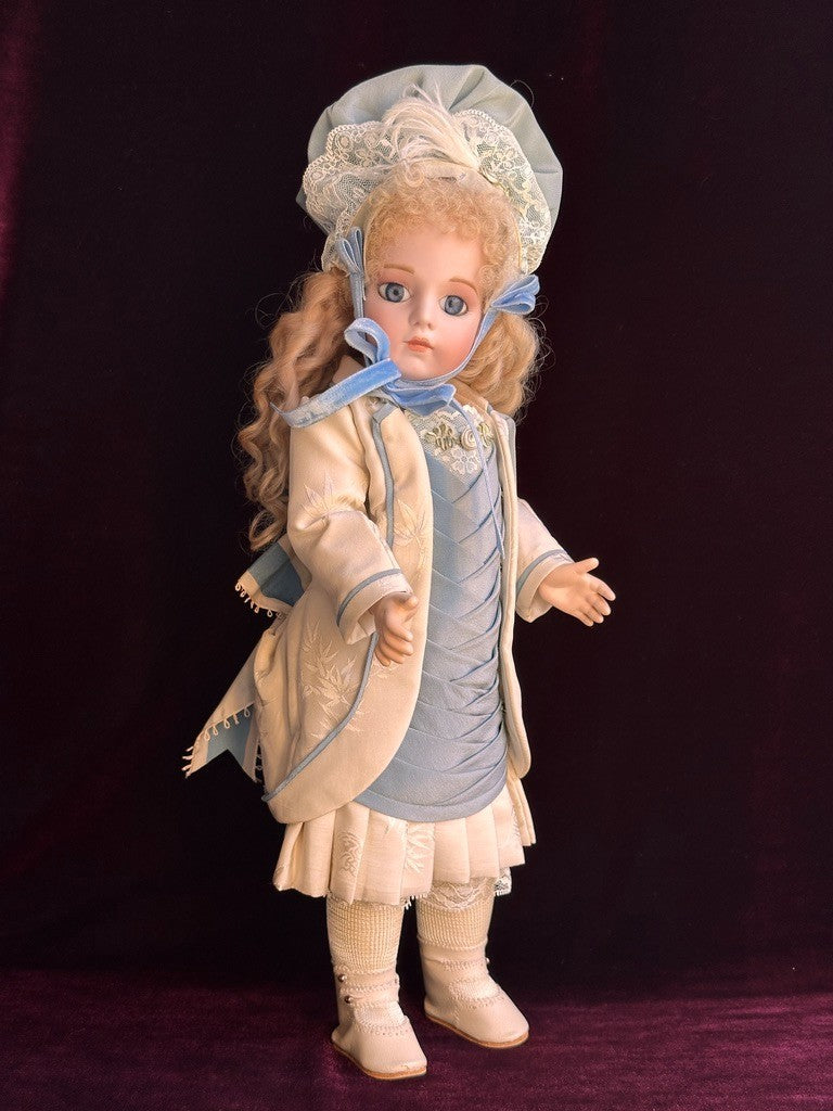 Vintage Lynda Marx Porcelain 15” Reproduction of Antique French Bru Jne Doll