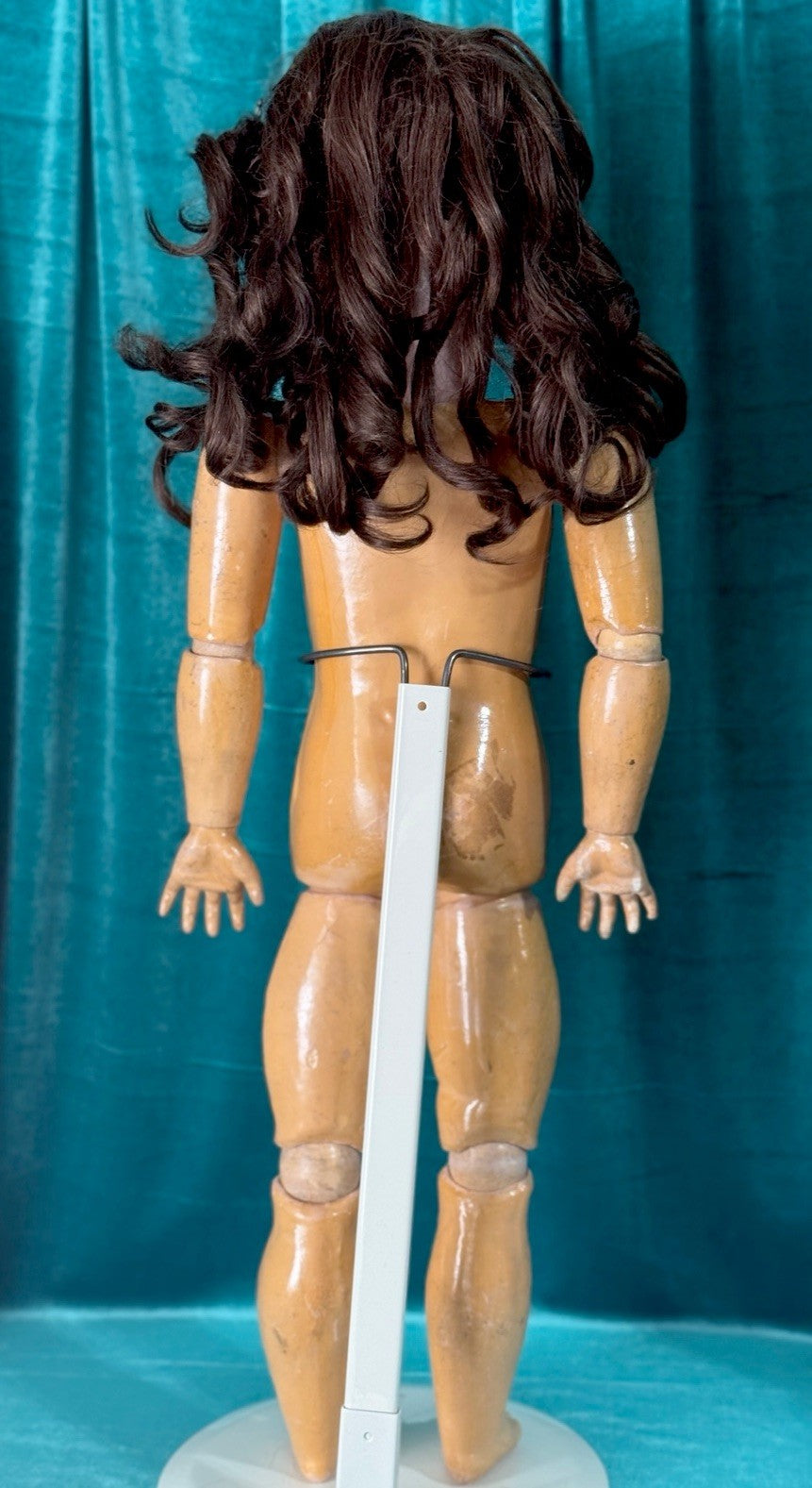 Antique German C.M. Bergmann and Simon Halbig Bisque Head 28” Doll