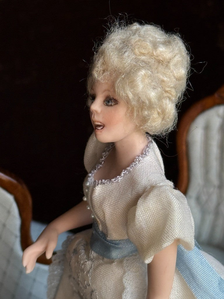 Miniature Artist Viola Williams 1:12 Victorian Young Lady Character Doll