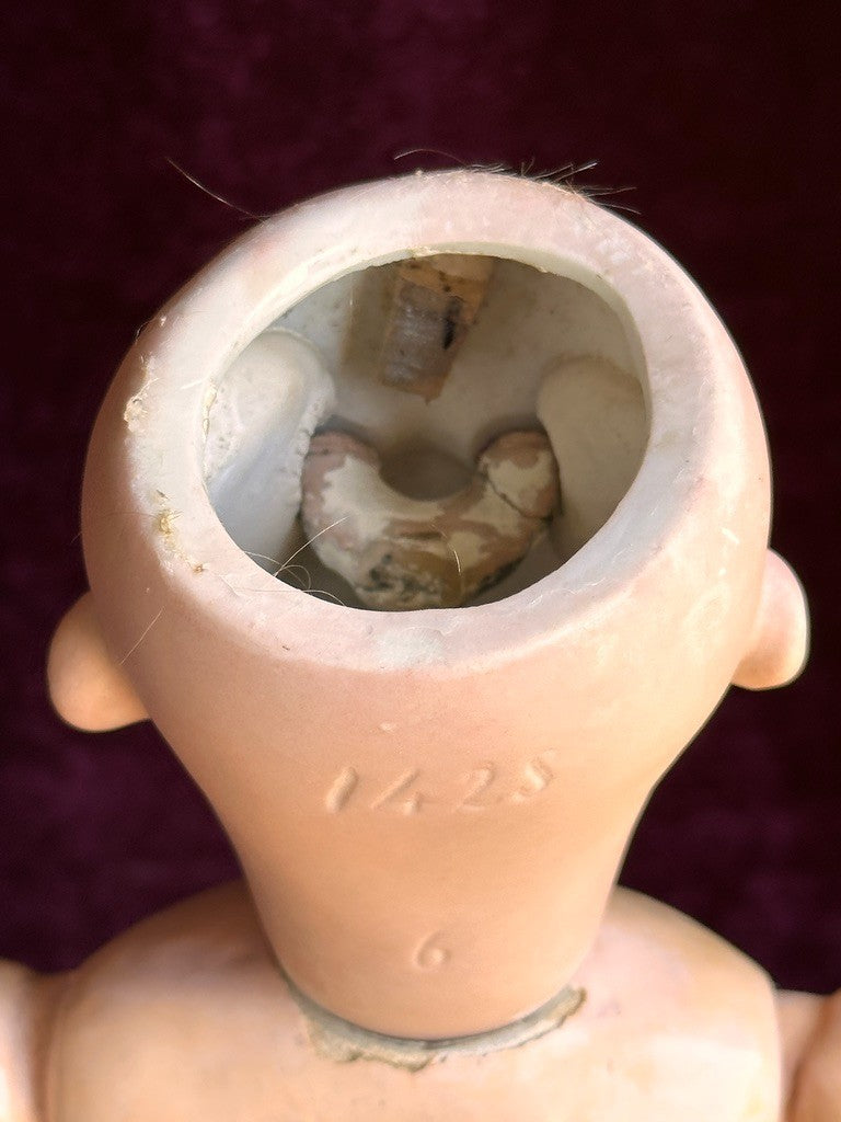 Antique German 15.5” Simon Halbig 1428 Bisque Head Toddler Character Doll