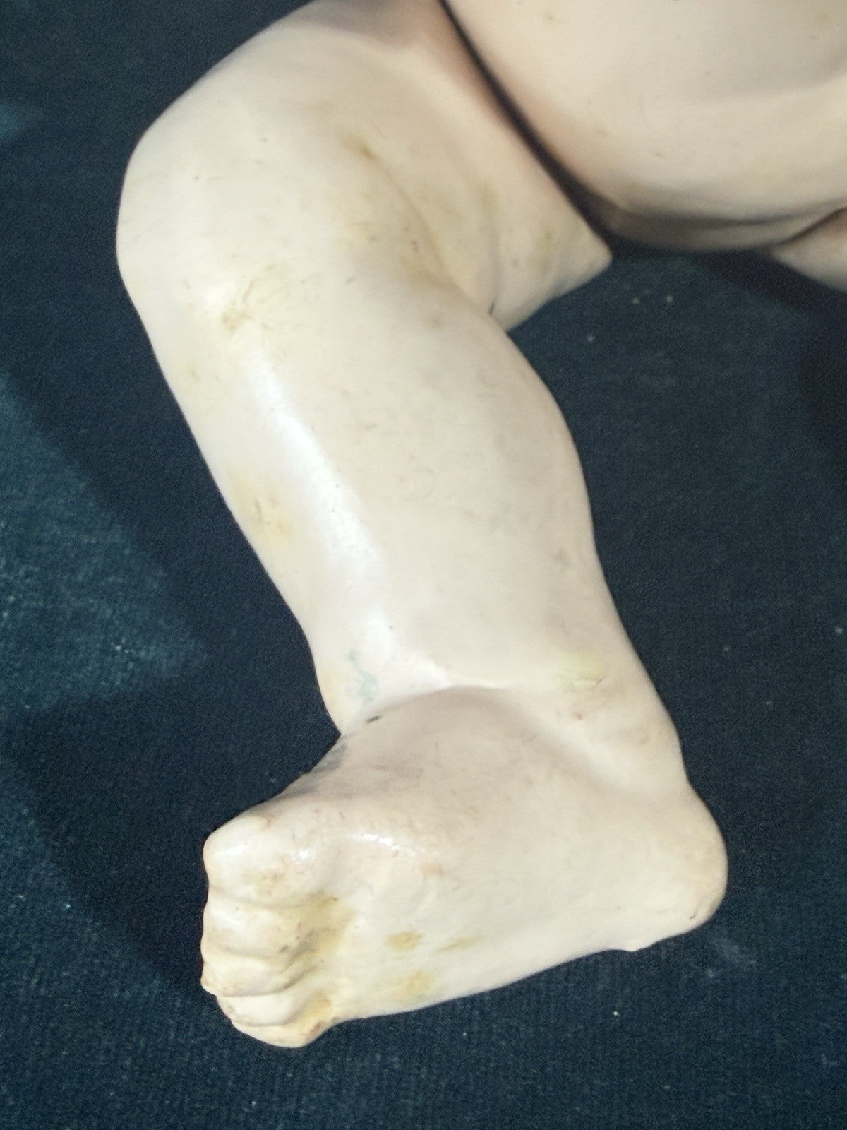 Antique German 11” Kammer Reinhardt 100 Kaiser Bisque Head Baby Doll