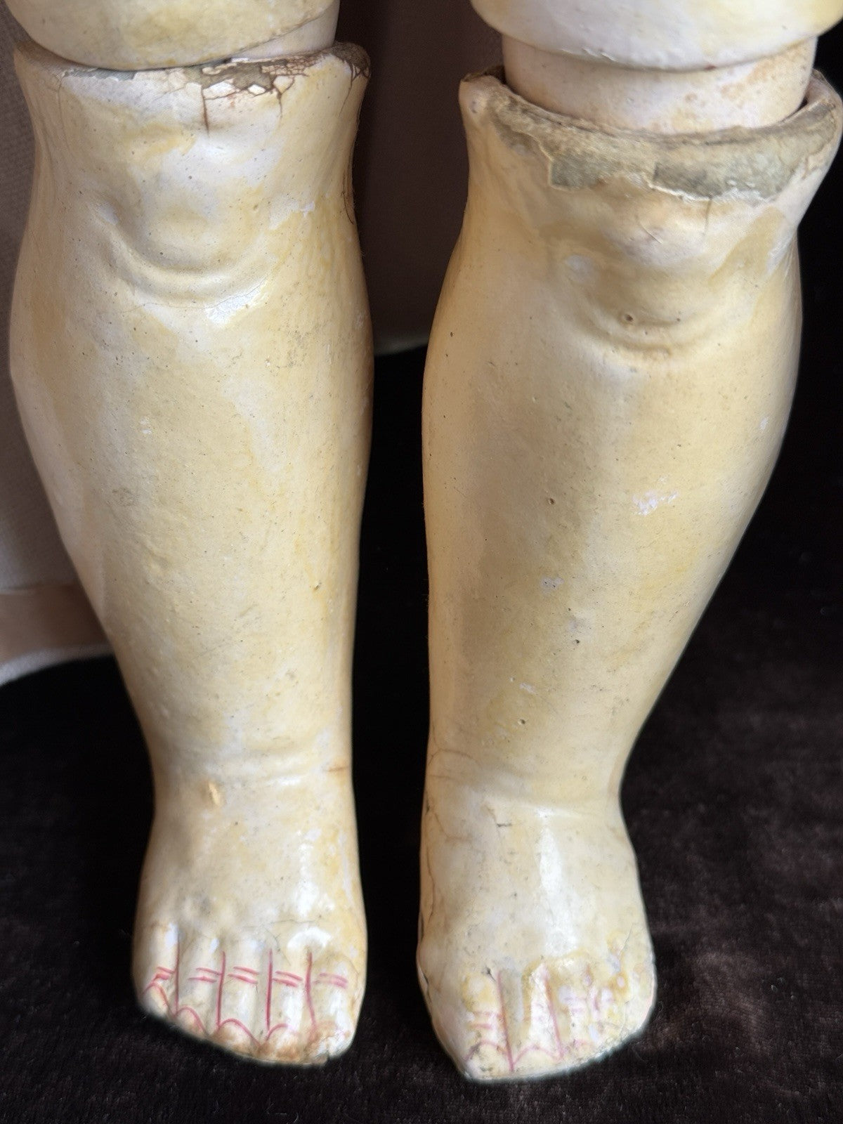 Antique German 23” Hoffmeister/Bergmann (?) Bisque Head Doll