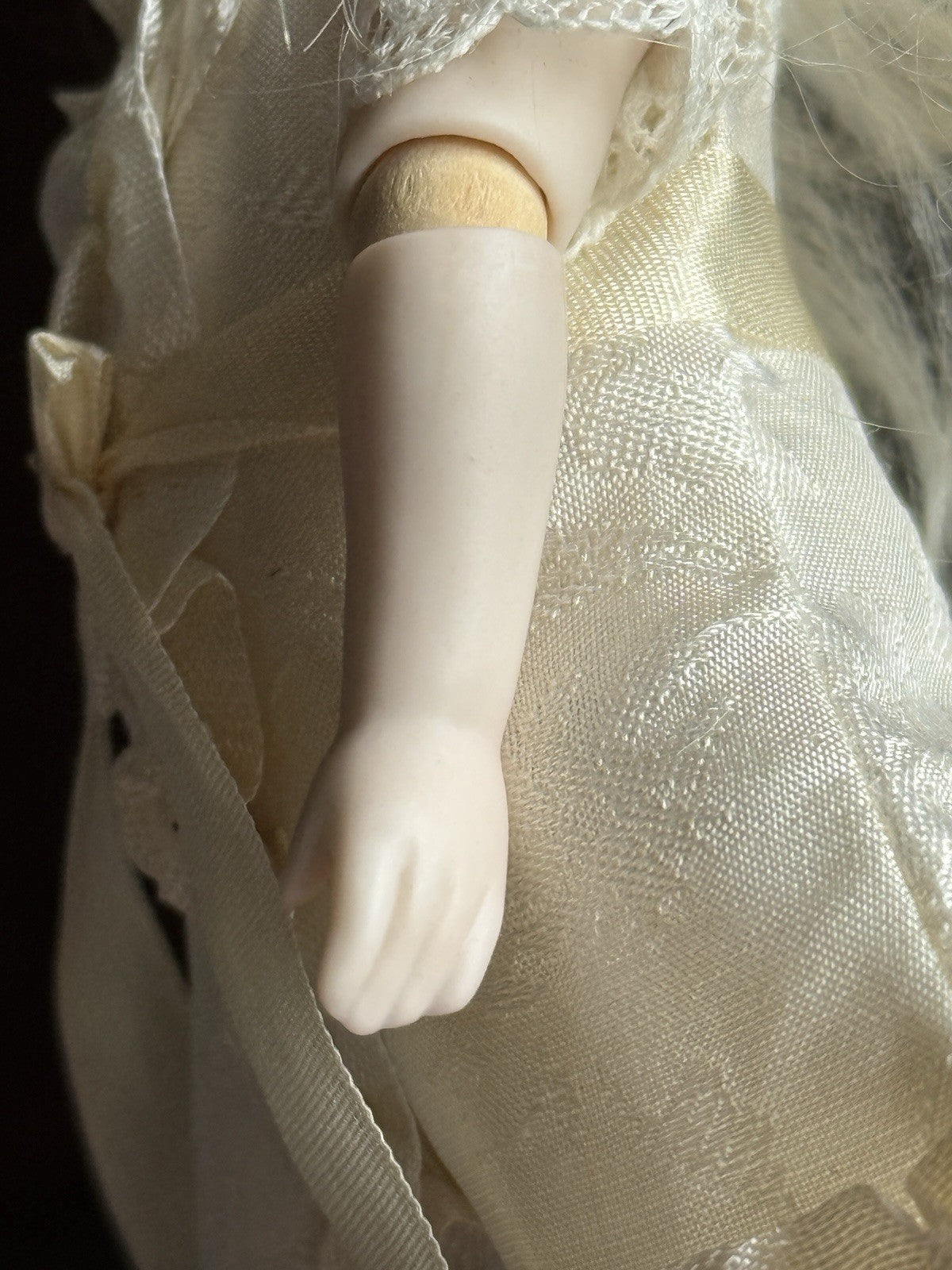 Miniature Darlene Lane 5.75” Porcelain Repro of Antique French Mignonette Doll