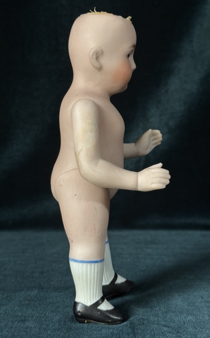 Antique German Kestner (?) All Bisque Mignonette 7” Doll