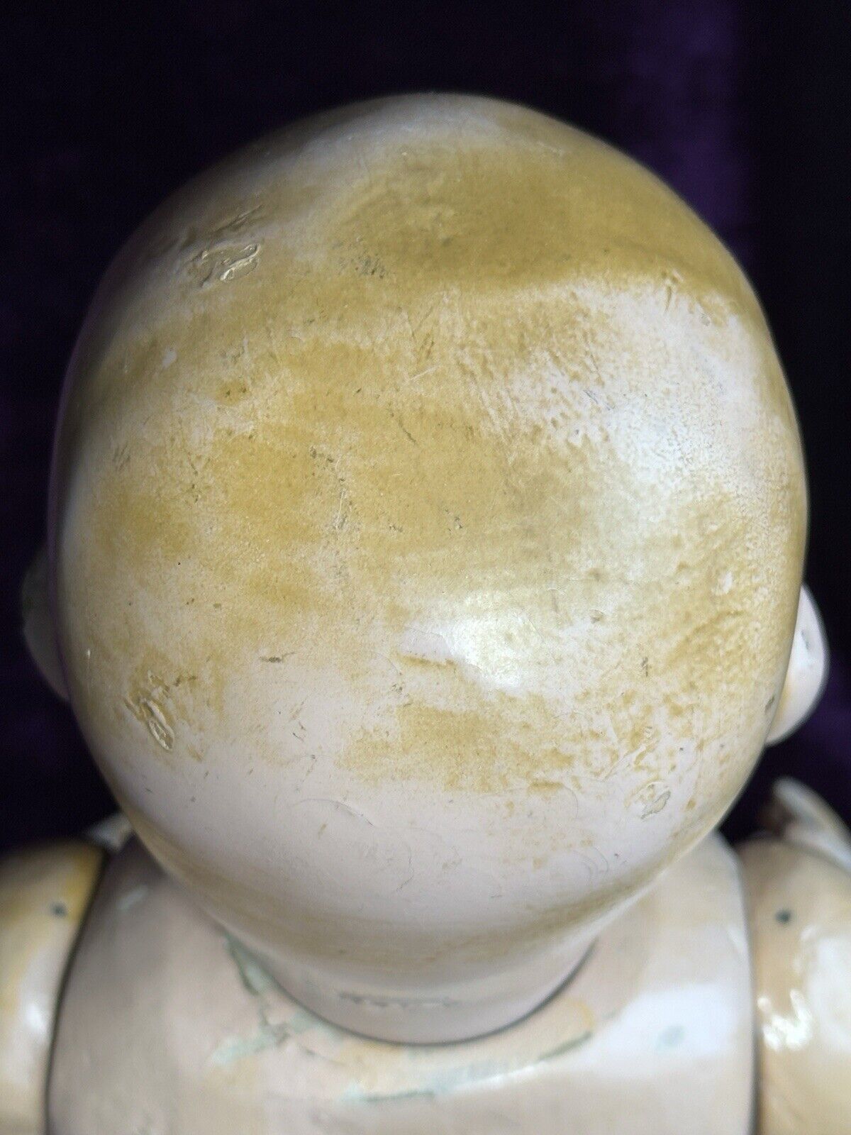 Antique American Schoenhut 14” Wood Baby Doll