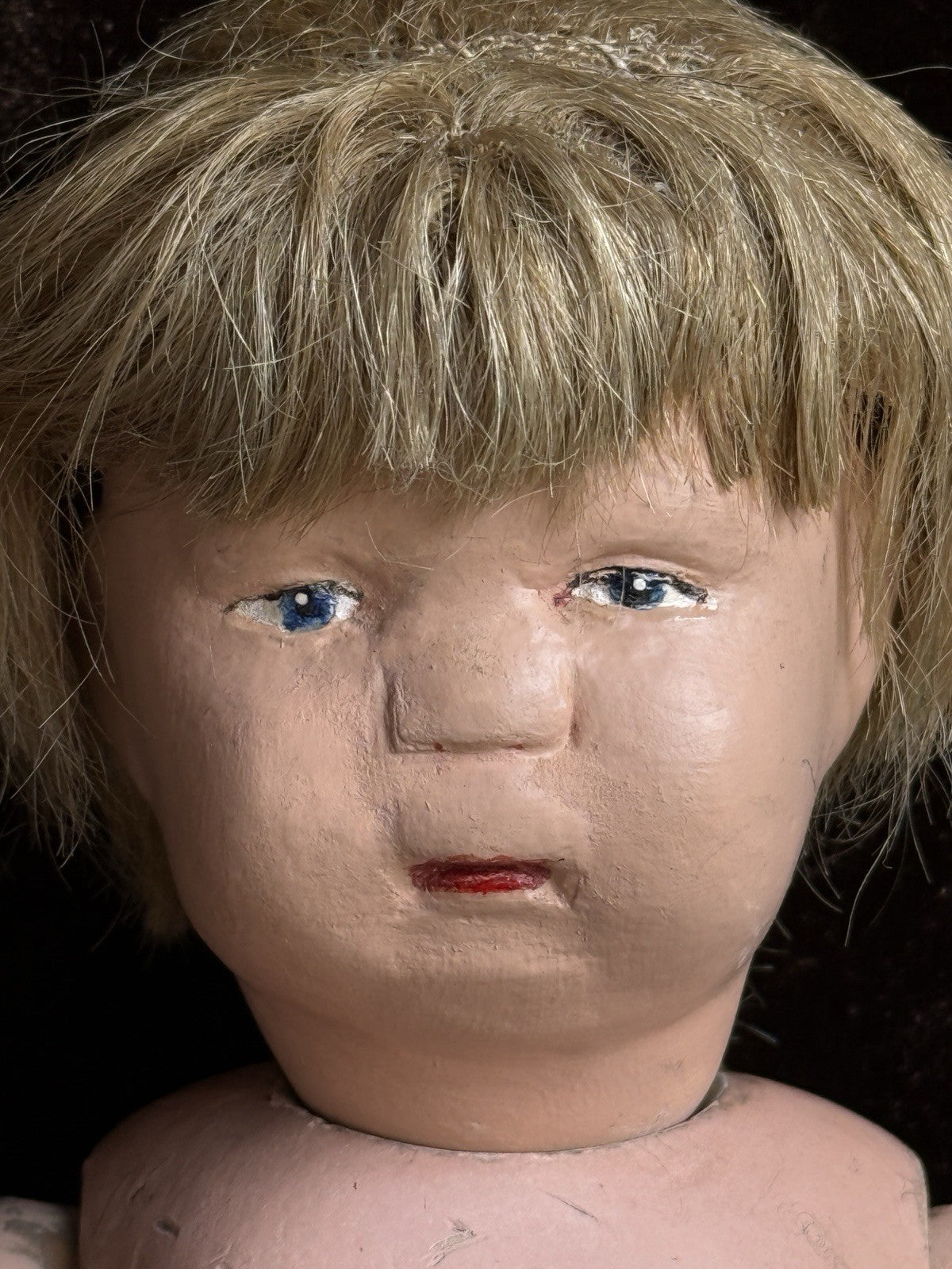 Antique American 15” Schoenhut Wooden Boy Doll