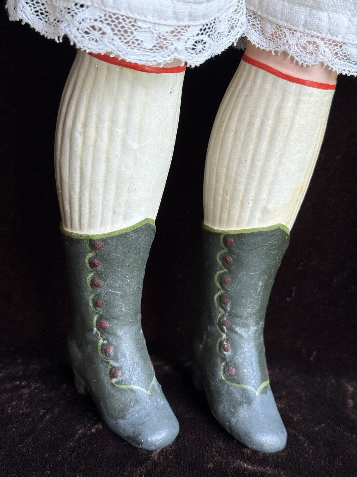 Rare 23” Antique German Cuno Otto Dressel Papier Mache Portrait Lady Doll
