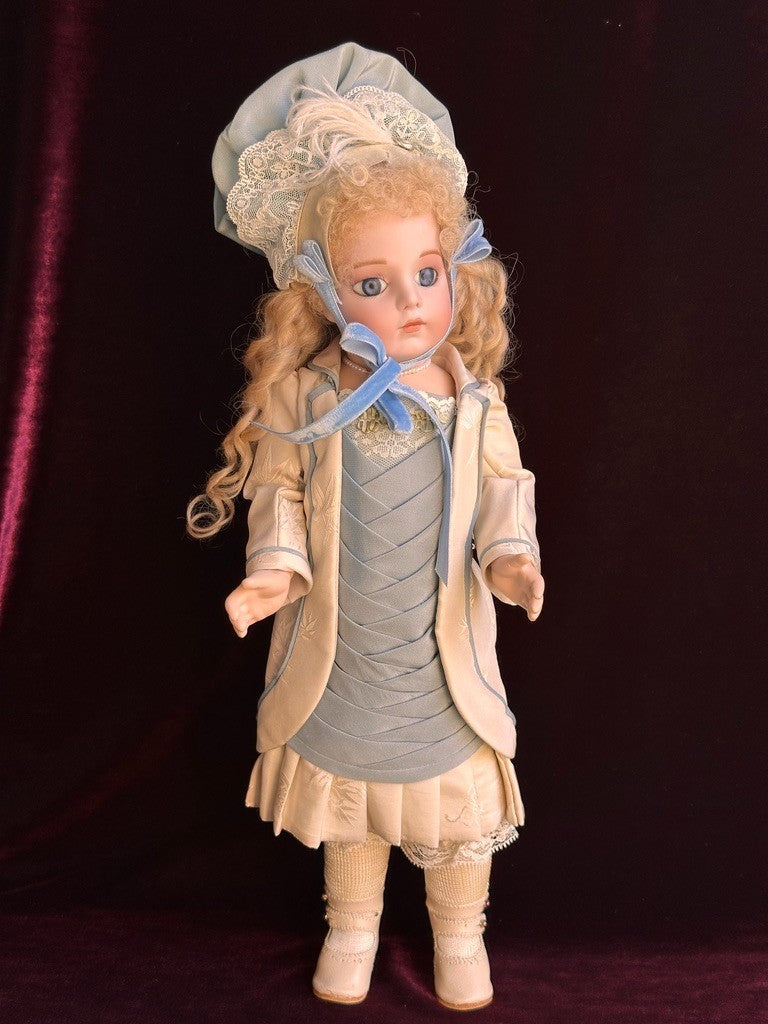 Vintage Lynda Marx Porcelain 15” Reproduction of Antique French Bru Jne Doll