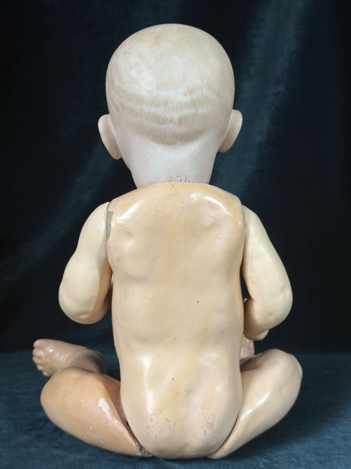 Antique J.D. Kestner German Bisque Character Baby Doll 16" Solid Dome