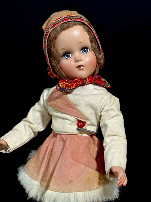 All Original Vintage 1950’s Arranbee R&B Composition 17” Nancy Lee Skater Doll