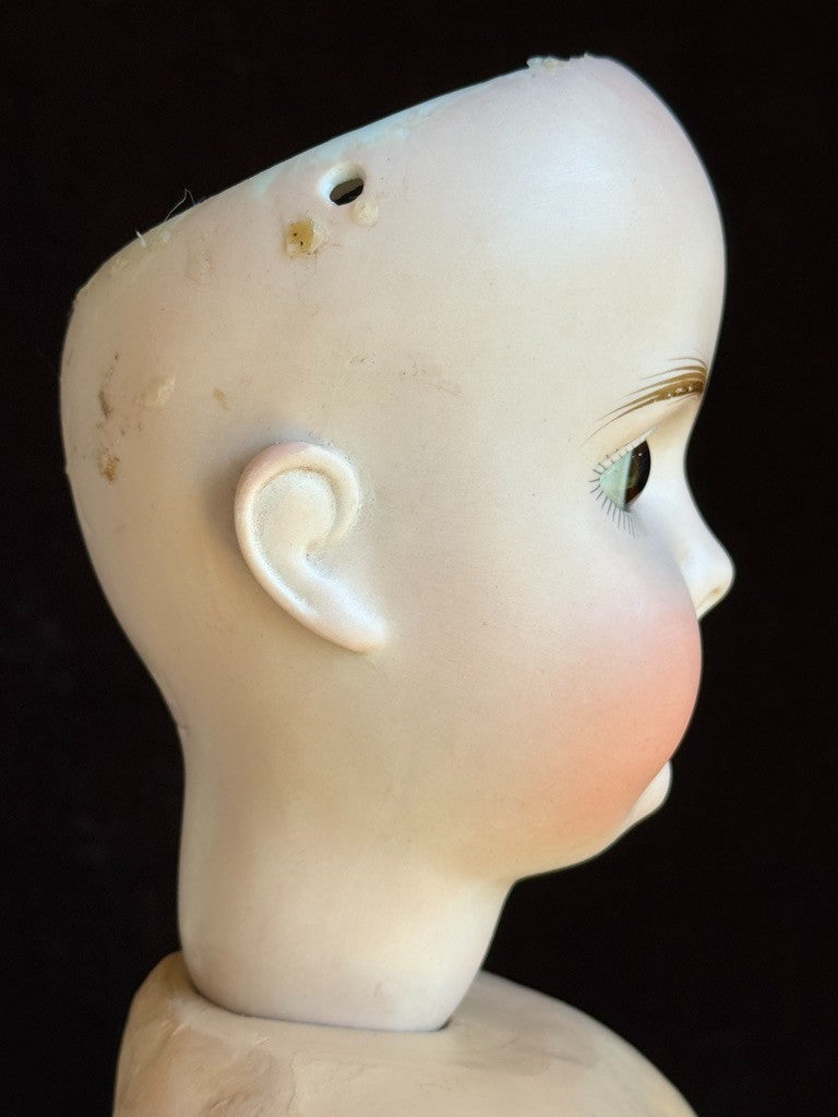 Antique German 25" Gebruder Kuhnlenz 165 Bisque Head Doll