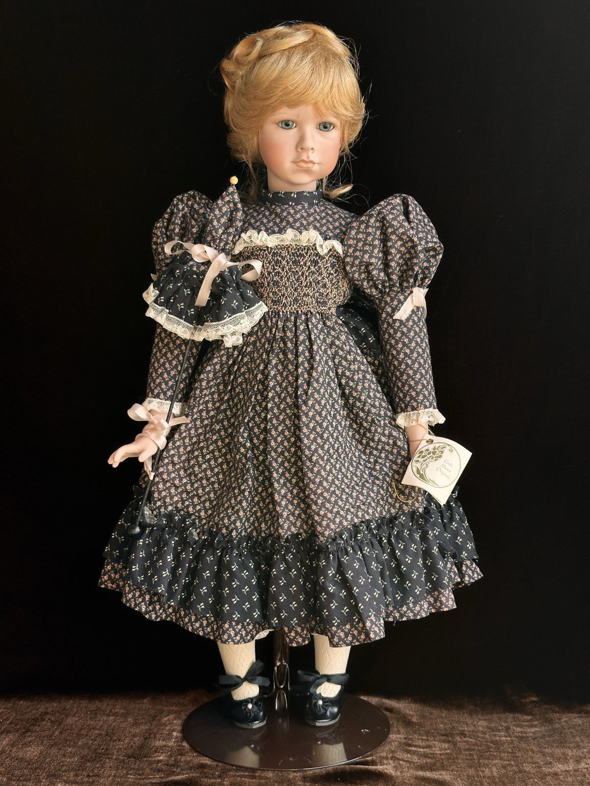 Collectible Porcelain 23” Linda Mason Originals Victoria Rose Doll LE 50