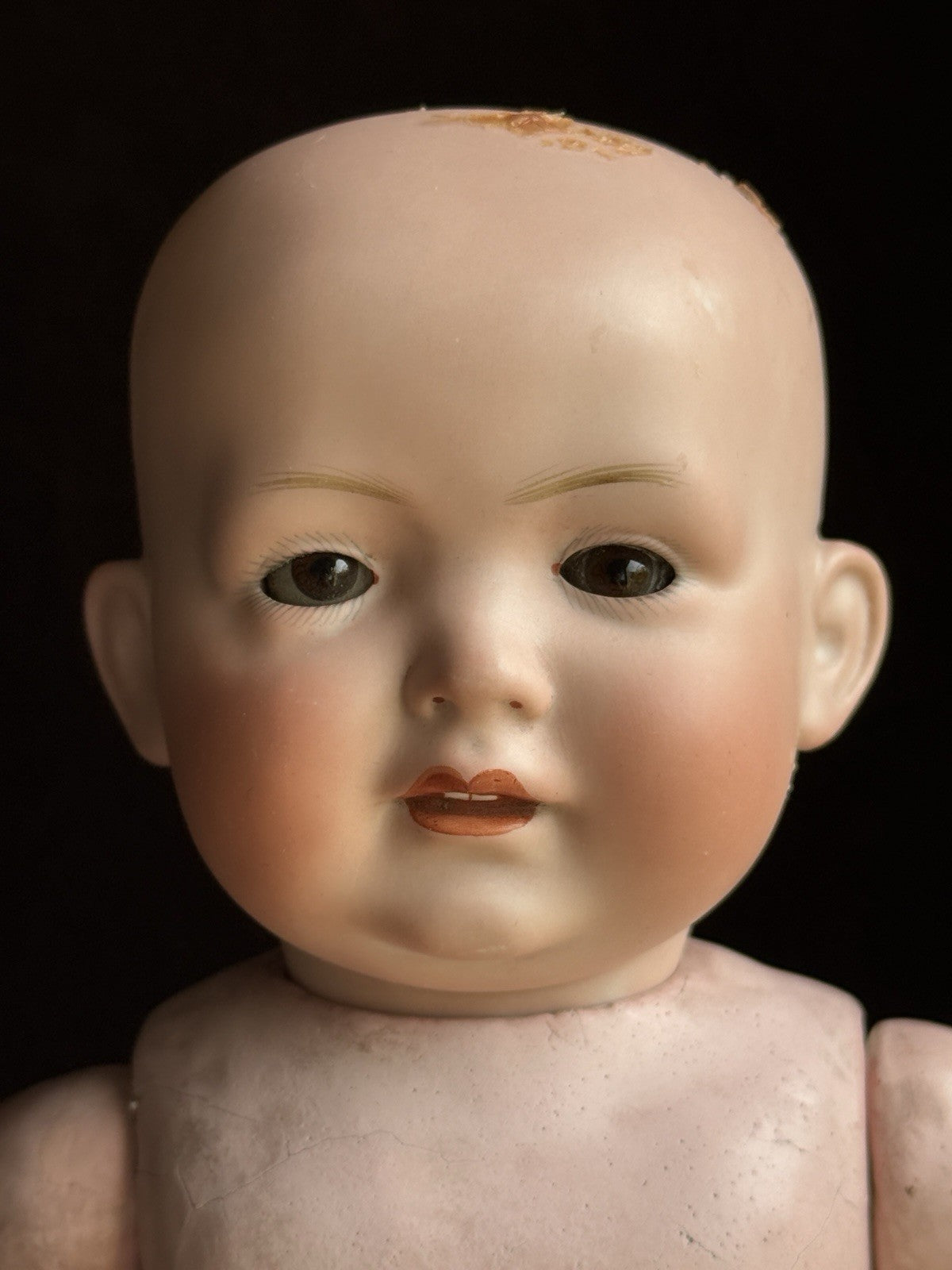 Antique German 13.5” Bahr & Proschild 585 Bisque Head Baby Doll