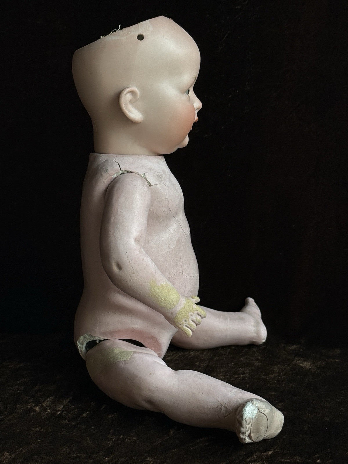 Antique German 13.5” Bahr & Proschild 585 Bisque Head Baby Doll