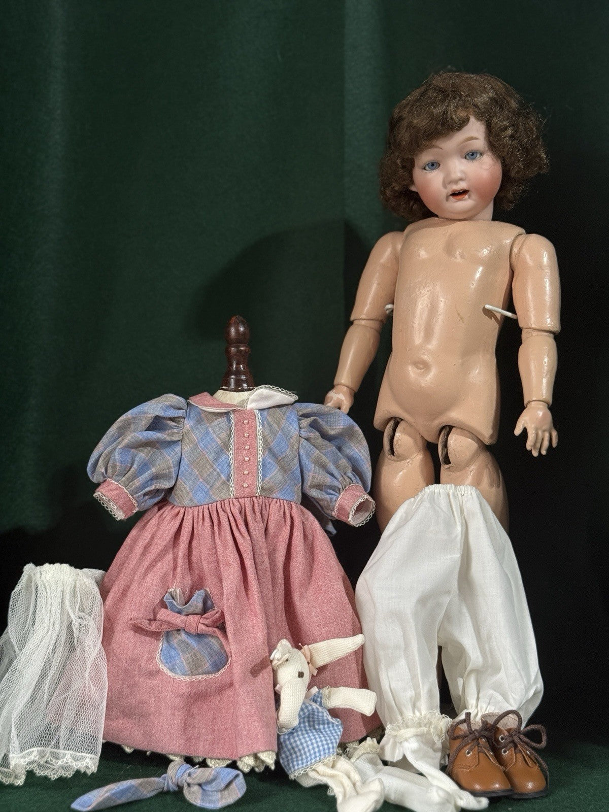 Antique Japan Bisque Head Morimura Brothers 20” Girl Doll