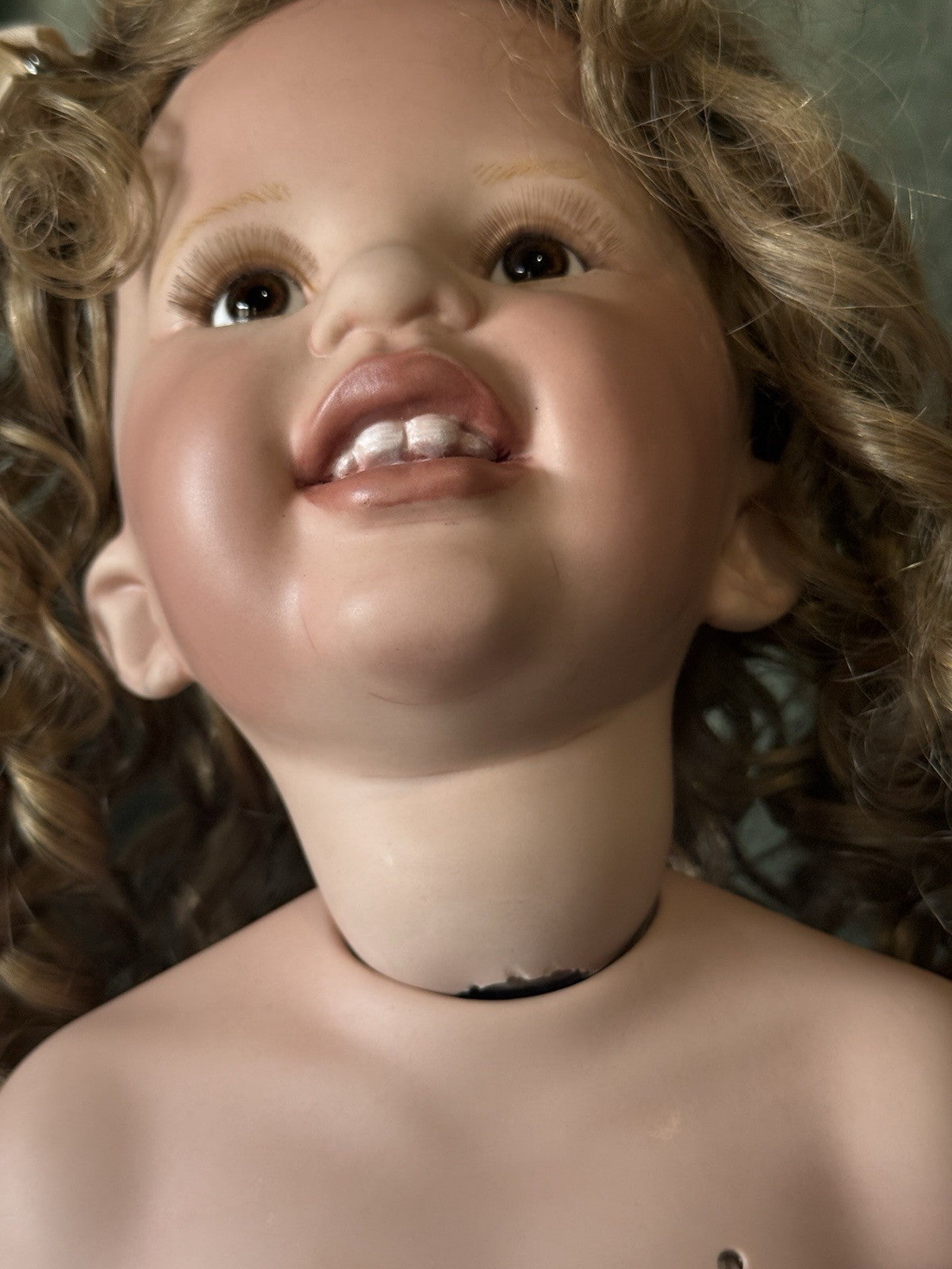 Artist Reproduction Of Porcelain 28” Doll “Becky Thatcher” by Donna Rubert Mold